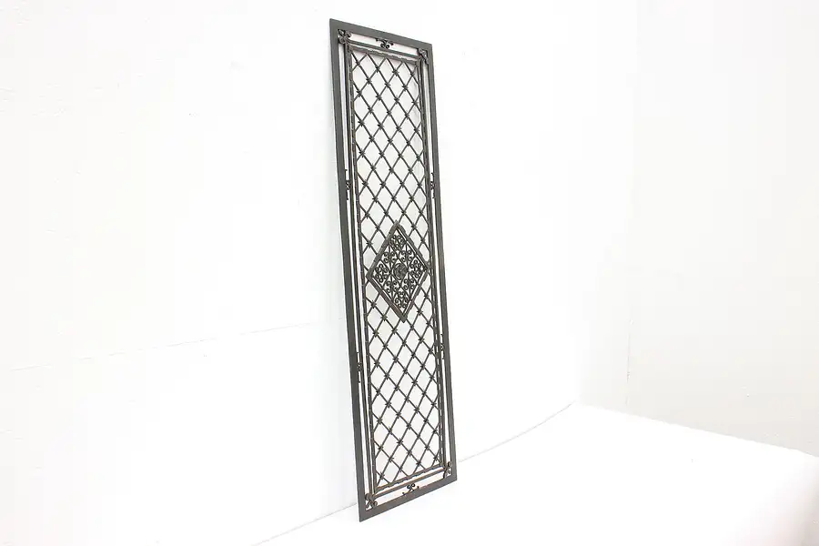 Main image of Renaissance Antique Architectural Salvage Wrought Iron Grate or Panel