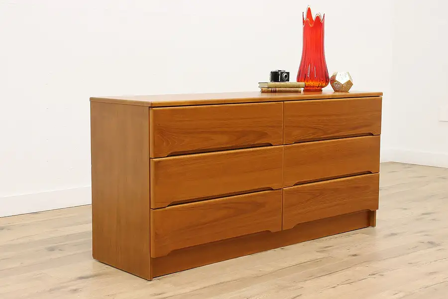 Main image of Midcentury Modern Vintage Danish Teak Dresser or Chest, TV Console