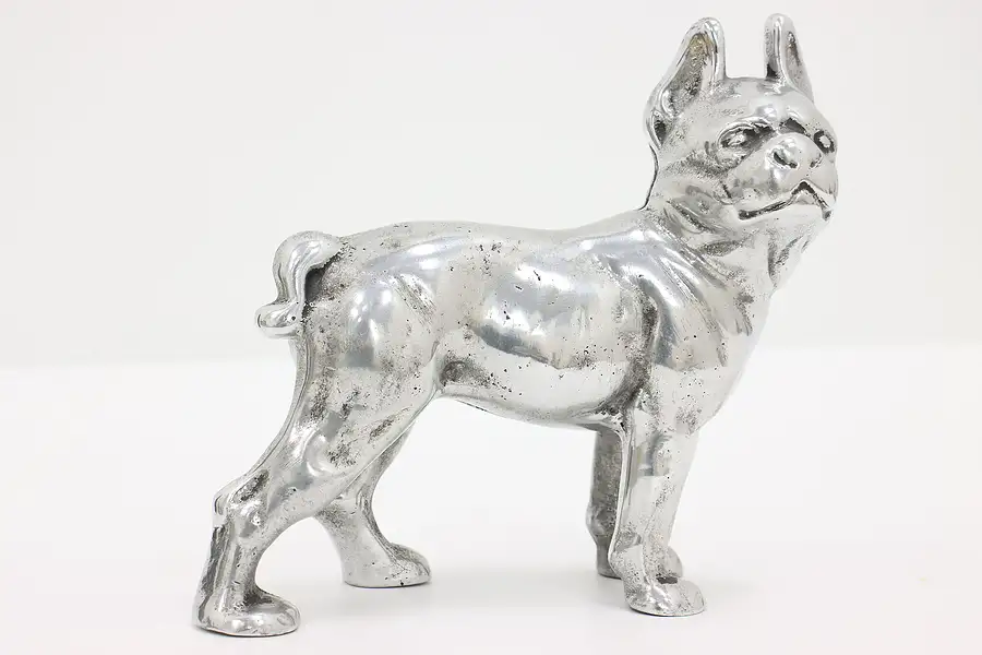 Main image of Farmhouse Antique Cast Aluminum Boston Terrier Dog Sculpture