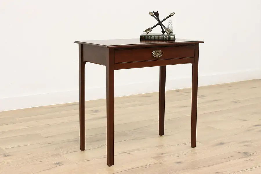 Main image of Traditional Vintage Mahogany Hall Console Nightstand, End Table Kittinger