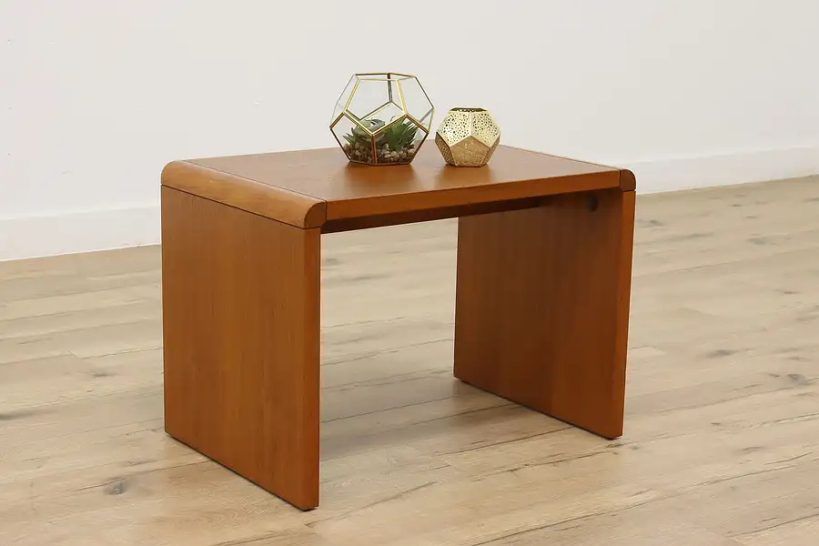 Main image of Midcentury Modern Vintage Danish Teak Side , Lamp or End Table, Trioh