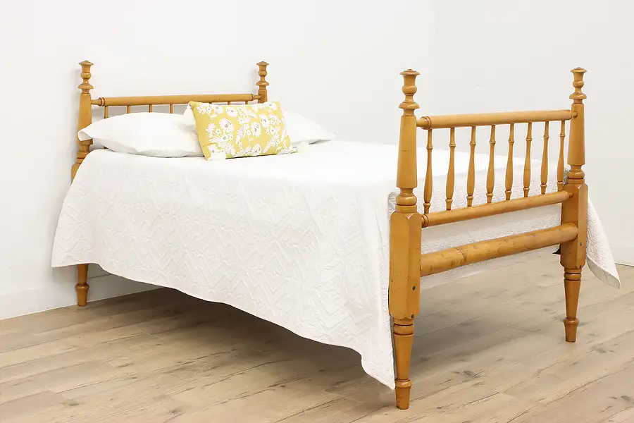 Main image of Farmhouse Antique Maple 1840s Rope Bed, Full or Double Size