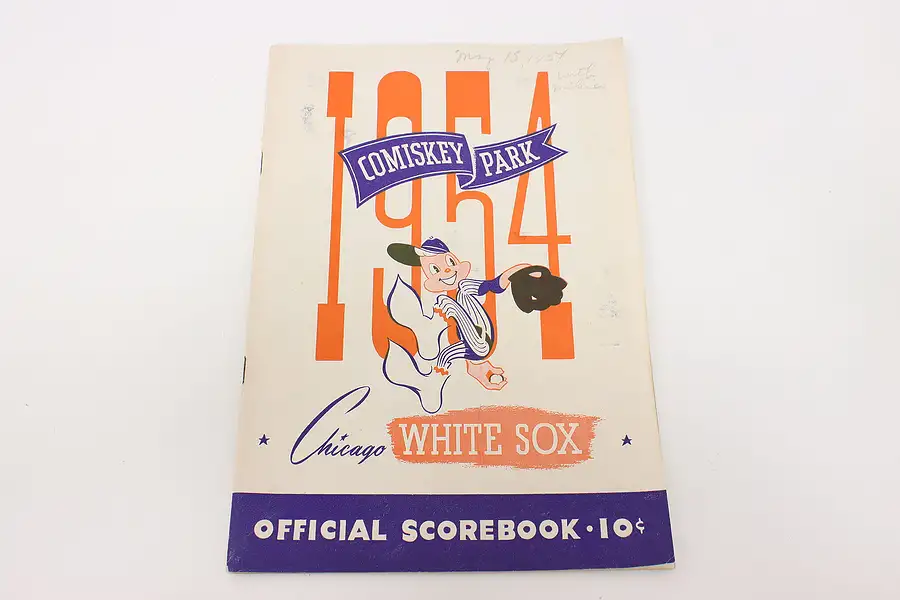 Main image of Chicago White Sox 1954 Baseball Scorebook, Comiskey Park