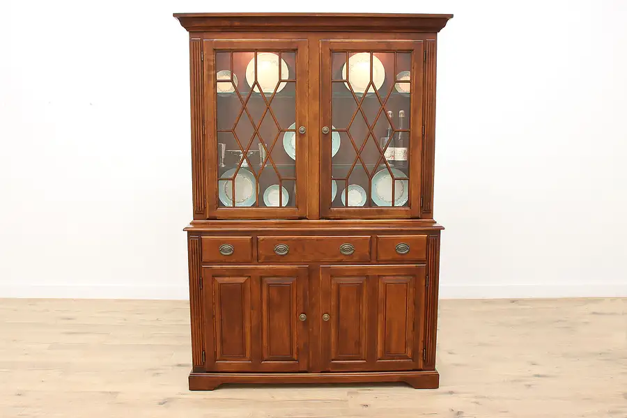 Main image of Farmhouse China Display Cabinet, Nichols & Stone 2000