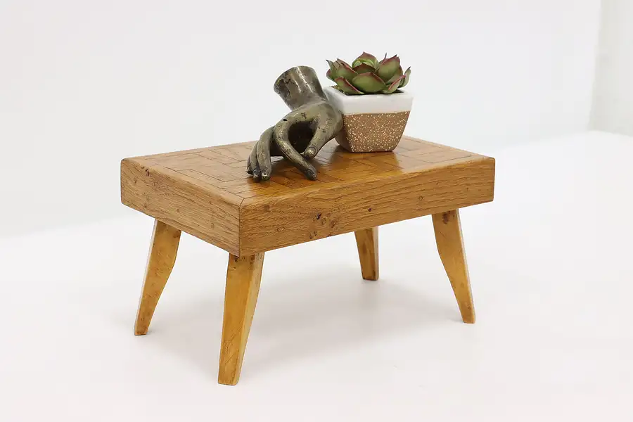 Main image of Vintage Oak Midcentury Modern Miniature Table or Stool