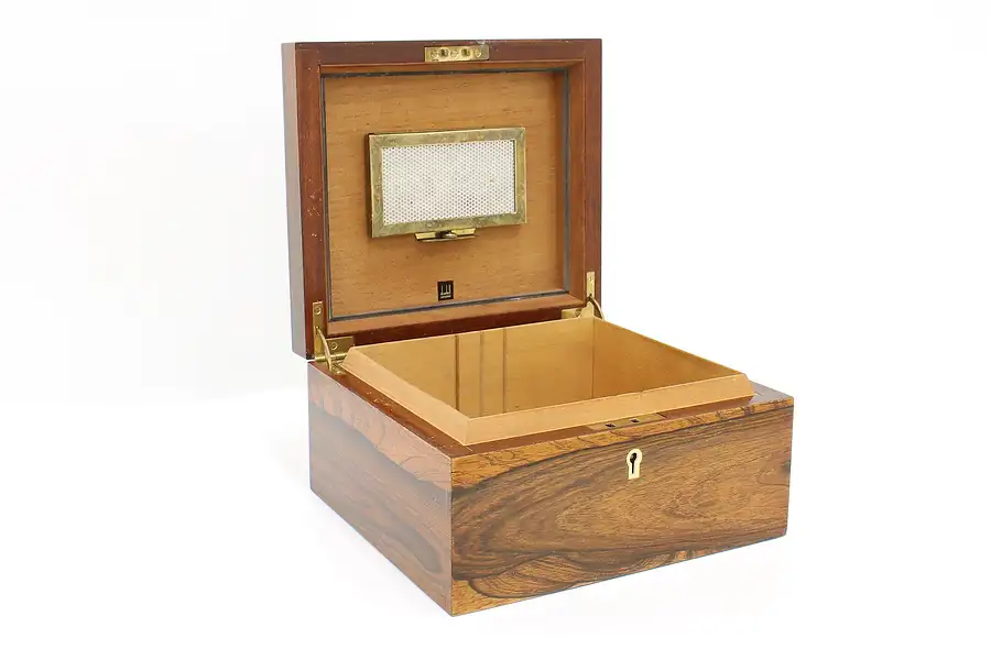 Main image of Rosewood Vintage Tobacco Cigar Humidor Box Dunhill of London