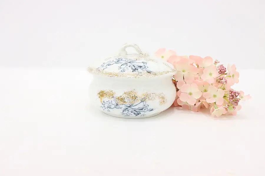 Main image of Victorian Antique English China Soap Dish, Lilner & Lid, Grindley