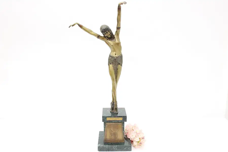 Main image of Ramses Entertainer Bronze Art Deco Vintage Sculpture After Chiparus