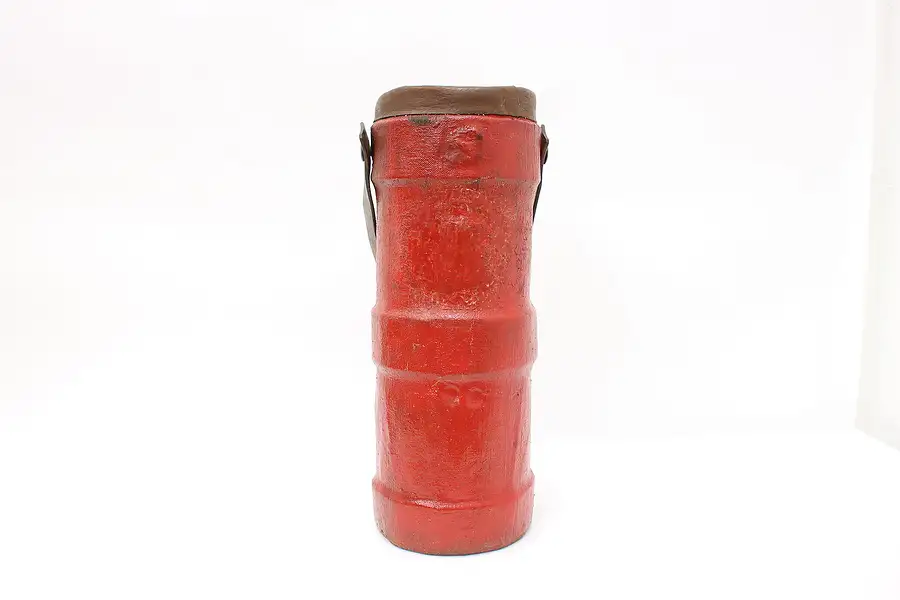 Main image of Antique 1820s English Leather Gun Powder Cordite Carrier Bucket