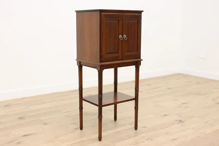 Main image of Vintage Georgian Cherry Bar or Media Cabinet, Ethan Allen