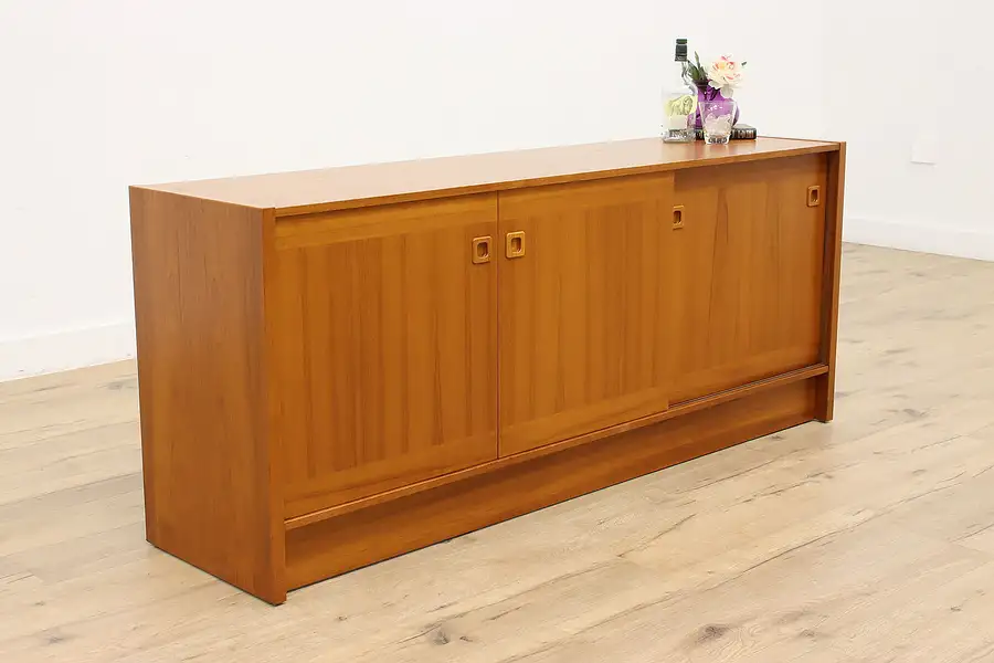 Main image of Midcentury Modern Vintage Teak Credenza, Sideboard, TV Console, Clausen