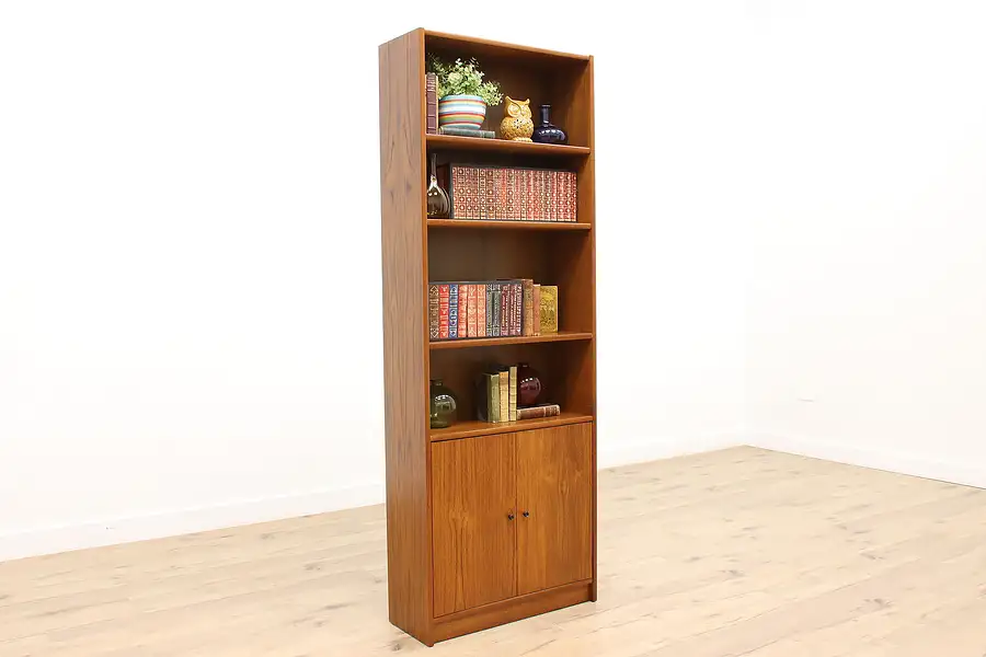 Main image of Midcentury Modern 1960s Vintage Danish Teak Bookcase or Bath Cabinet