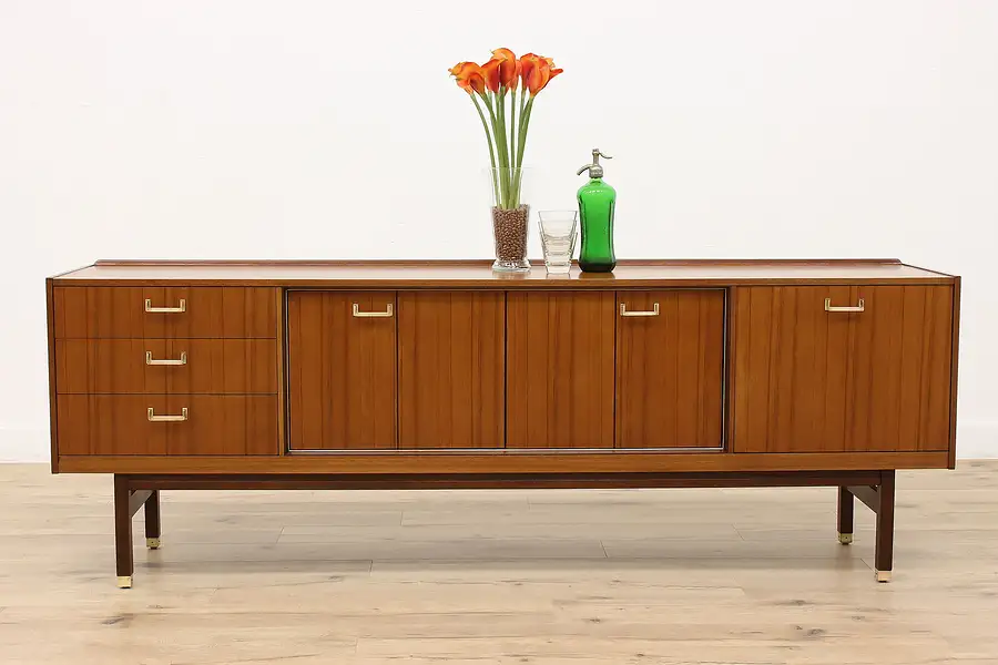 Main image of Midcentury Modern Vintage Mahogany English Credenza, Bar Cabinet, G-Plan