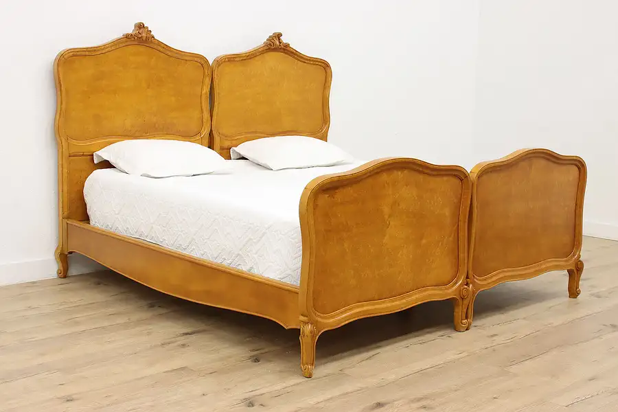 Main image of Curly Birdseye Maple Antique King Size Bed