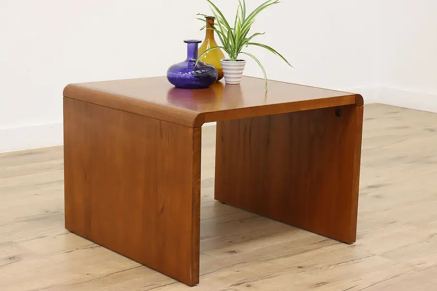 Main image of Midcentury Modern Vintage Danish Teak Side , Lamp or End Table, Trioh