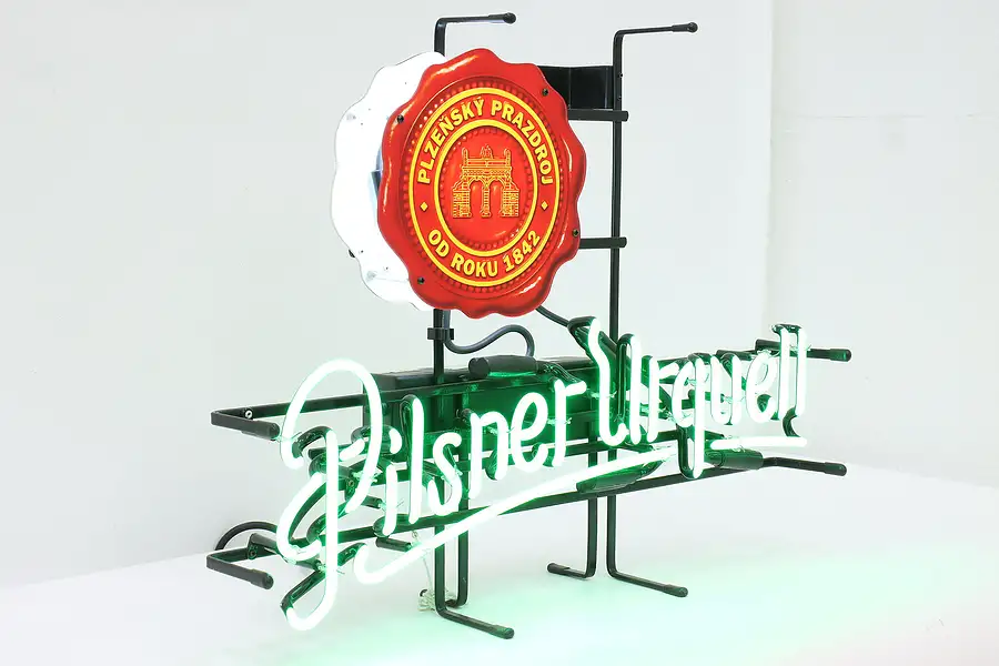 Main image of Pilsner Urquell Lager Beer Vintage Neon Bar, Tavern or Pub Sign