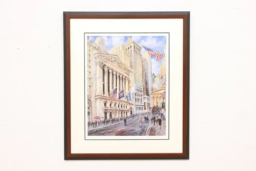 Main image of New York Stock Exchange Vintage Signed Numbered Print, Kubic 42"