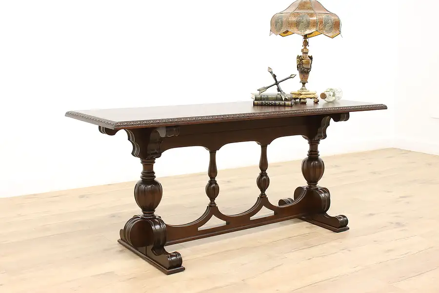 Main image of Tudor Design Antique Walnut Sofa Table or Hall Console