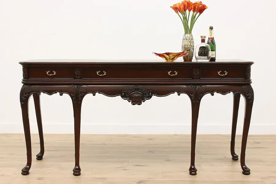 Main image of Georgian Design Vintage Mahogany Sideboard, Buffet, Console