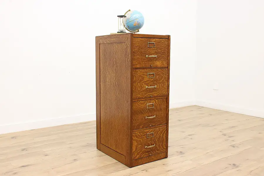 Main image of Traditional Antique Office Library Legal Size File Cabinet