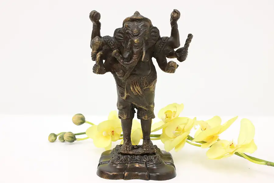 Main image of Ganesh Hindu God Antique Bronze Sculpture