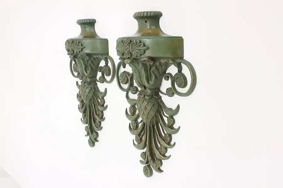 Main image of Pair of Antique Bronze Architectural Salvage Plaques