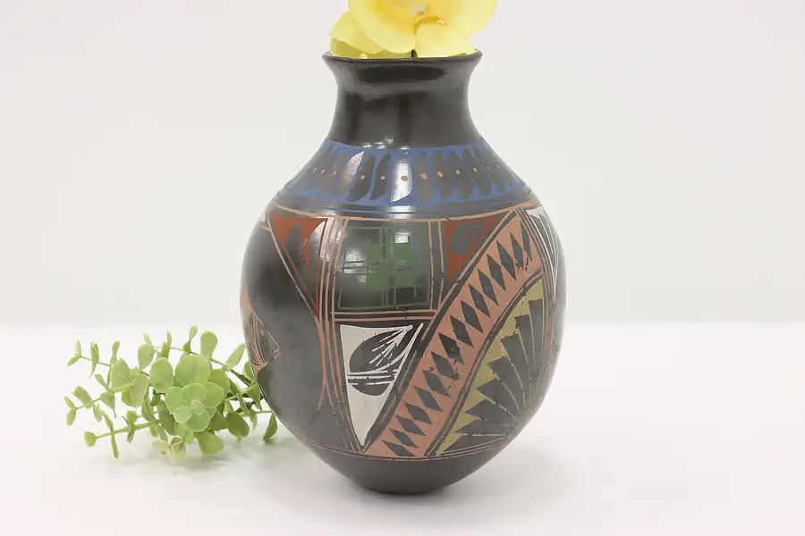 Main image of Native American Vintage Hand Painted Pottery Vase, Chivivar?