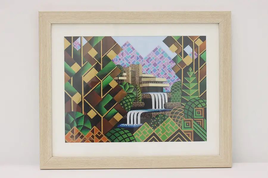 Main image of Falling Waters House Original Giclee Print, Bodden 22"