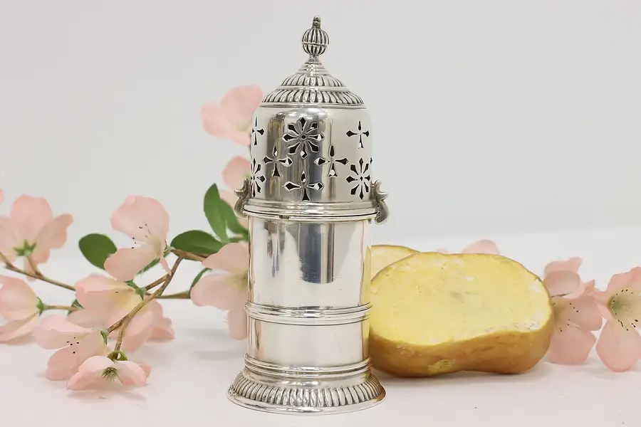 Main image of Victorian Antique Sterling Silver Muffineer Shaker, RC