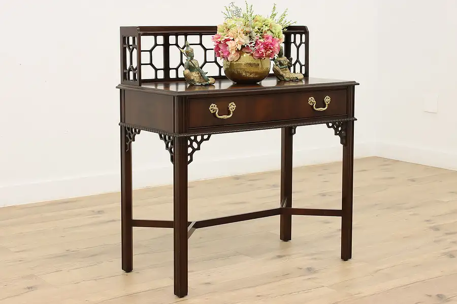 Main image of Georgian Design Vintage Mahogany Desk Hall Console, Councill