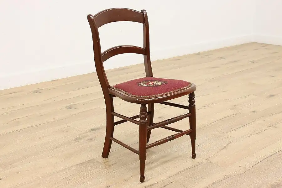 Main image of Side Chair with Needlepoint