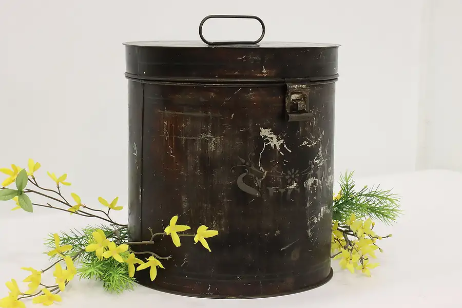 Main image of Farmhouse Antique Painted Tin Sugar or Flour Container