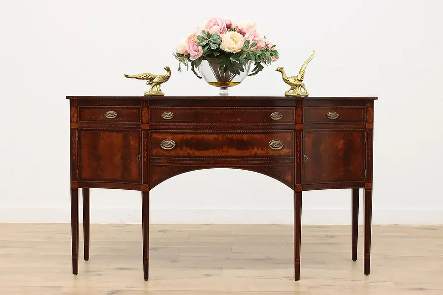 Main image of Hepplewhite Vintage Mahogany Sideboard, Server, or Buffet