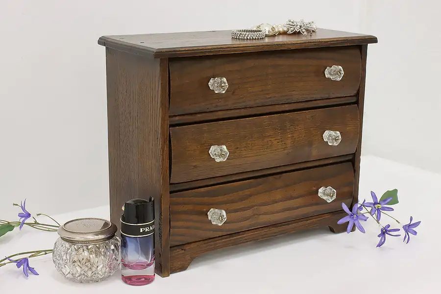 Main image of Farmhouse Antique Ash Jewelry or Keepsake Chest, Converse