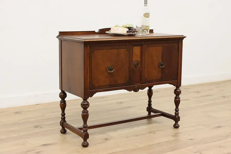 Main image of Tudor Design Antique Server, Sideboard, Bar Cabinet Rockford