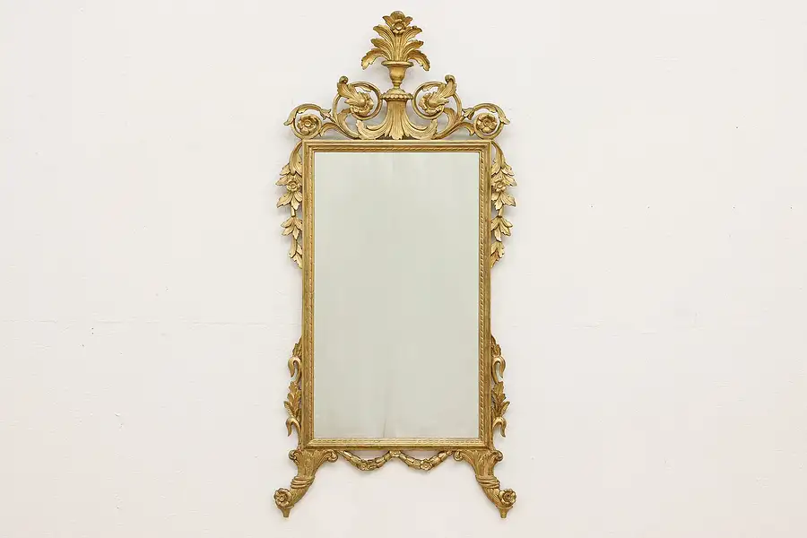 Main image of Georgian Design Antique Carved Gold Hall Mirror