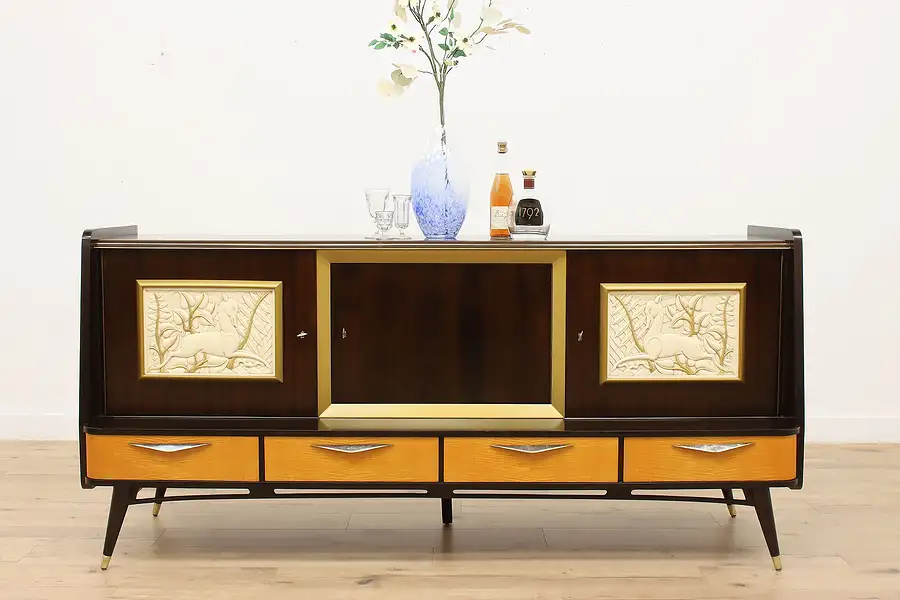 Main image of Midcentury Modern Vintage Bar Cabinet, Sideboard, TV Console