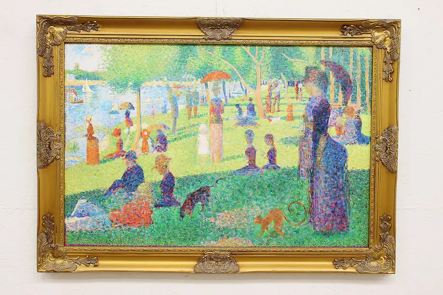 Main image of Sunday Afternoon on La Grande Jatte Vintage Print Seurat 41"