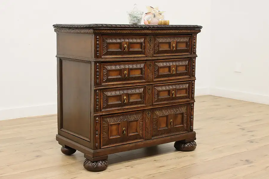 Main image of Italian Renaissance Antique 18th Century Oak Dresser, Chest