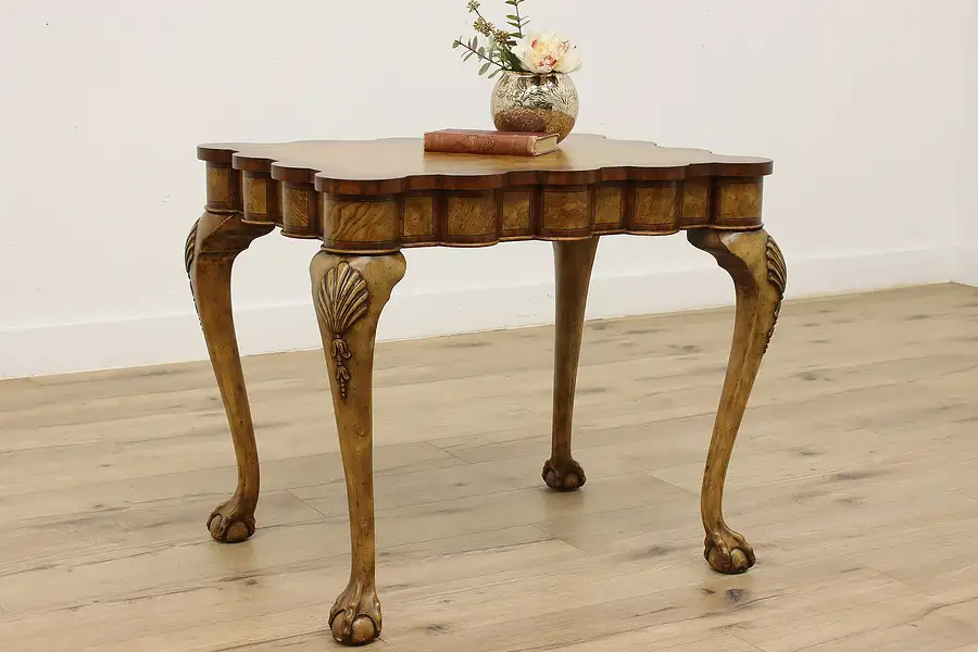 Main image of Georgian Inlaid Tea, Center, Hall, Side Table Maitland Smith