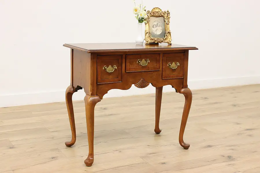 Main image of Georgian Vintage Mahogany Lowboy or Hall Console, Hekman