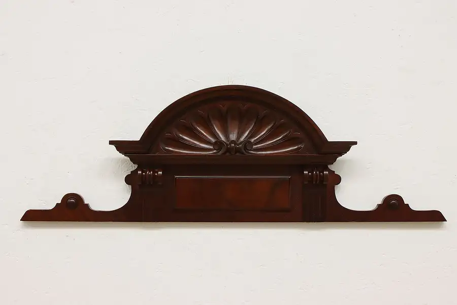 Main image of Victorian Mahogany Antique Architectural Salvage Shell Crest