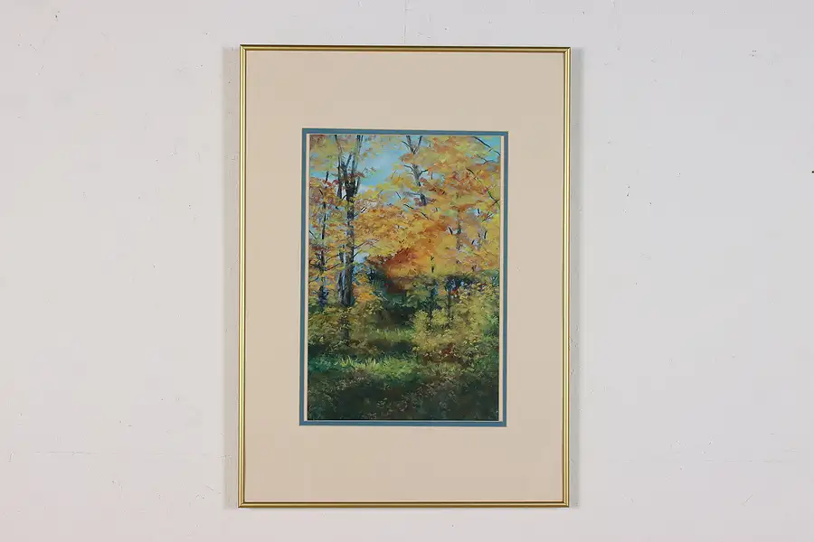 Main image of Autumn Forest Original Watercolor Painting, Kappel 28.5"