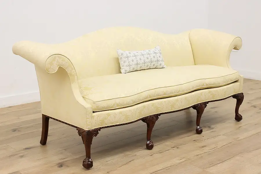 Main image of Georgian Design Vintage Sofa, Ball & Claw Feet, Southwood