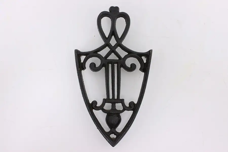 Main image of Farmhouse Antique Arrow-Shaped Cast Iron Fireplace Trivet