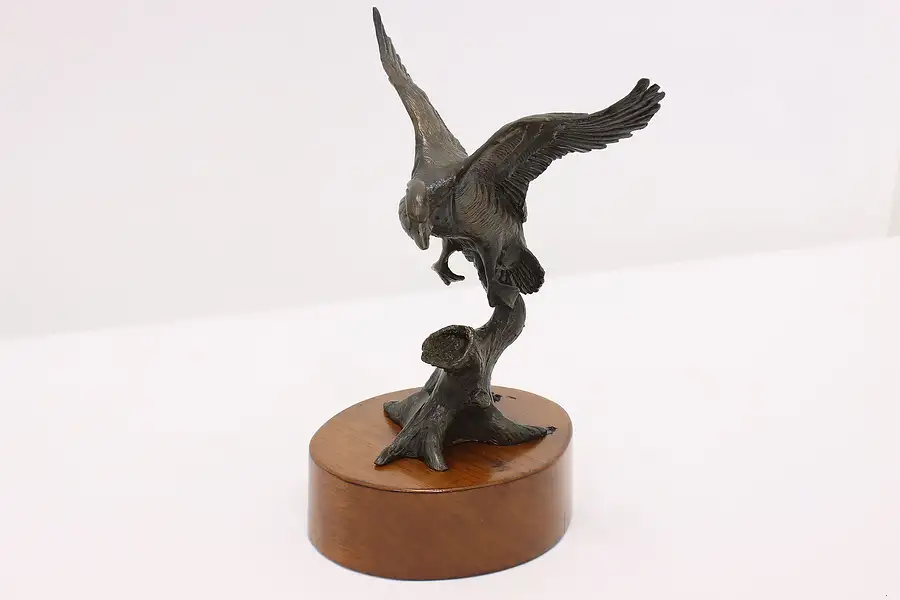 Main image of Wood Duck Statue Vintage Bronze Bird Sculpture, Sweeten