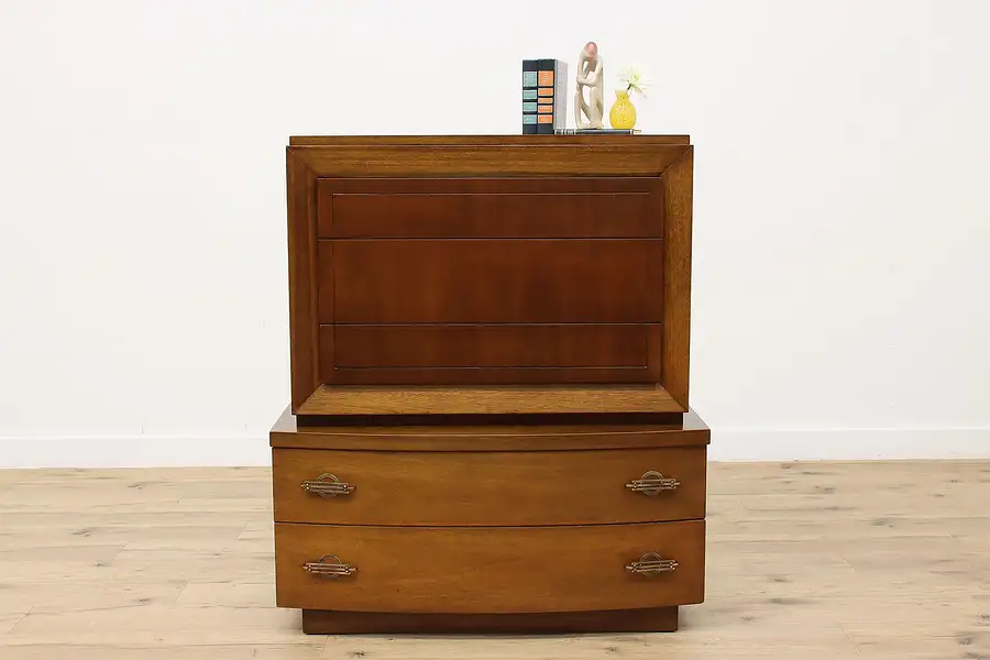 Main image of Midcentury Modern 50s Vintage Mahogany Chest, Dresser United