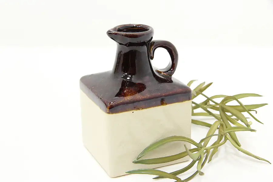 Main image of Farmhouse Vintage Glazed Pottery Square Jug