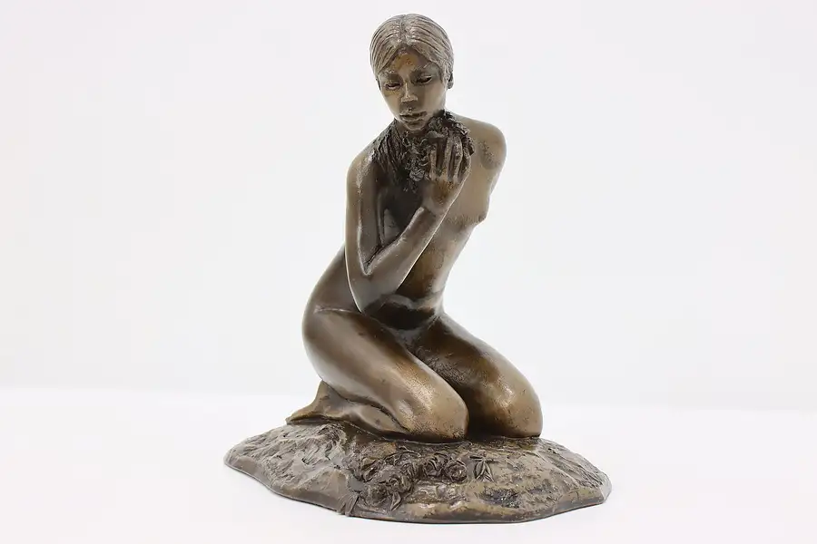 Main image of Kneeling Nude Vintage Composite Sculpture, Stelzer 1980