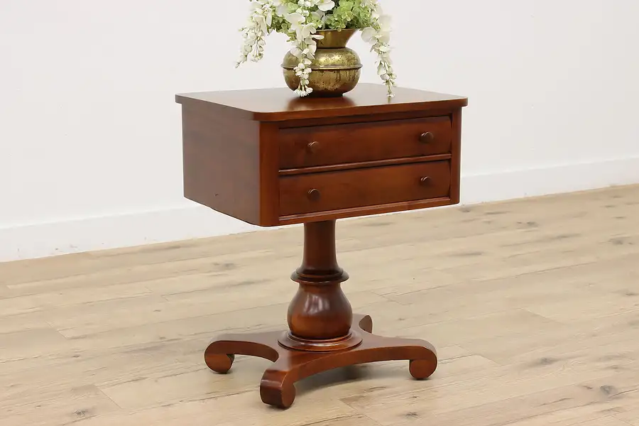 Main image of Empire Antique Mahogany Nightstand, Side or End Table